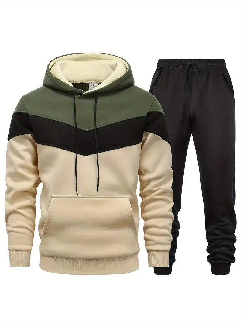 Hoodie-With-Drawstring-And-Jogging-Pants-Set-For-Workout-Running-And-Casual-Daily-Wear